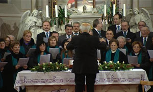 Zbor Dolnje Pulje pri jubilarnoj vešperi (slika: ORF)