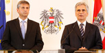 Michael Spindelegger und Werner Faymann (Bild: ORF)