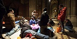 Flüchtlinge in Votivkirche / Foto: APA/Michael Gruber